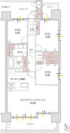 エルグランデ安城花の木 間取り C type
