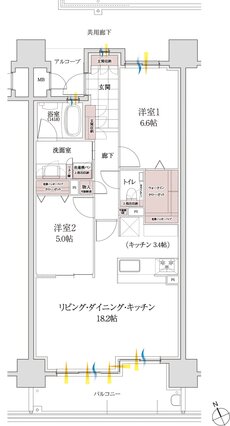 エルグランデ安城花の木 間取り B type