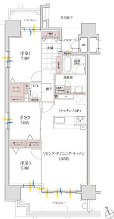 エルグランデ安城花の木 間取り A type