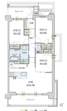 （仮称）ワコーレ西神中央「オールインワン」マンションプロジェクト（ワコーレ西神中央セレーナ） 間取り F type