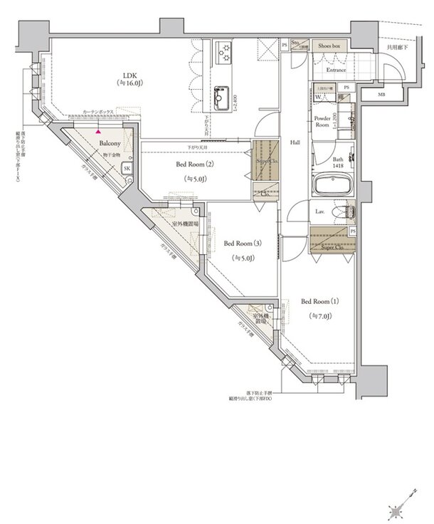 クラブスタイル桜並木駅ルクス 間取り Bタイプ