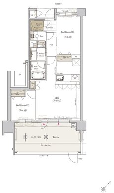 クラブスタイル桜並木駅ルクス 間取り Etタイプ