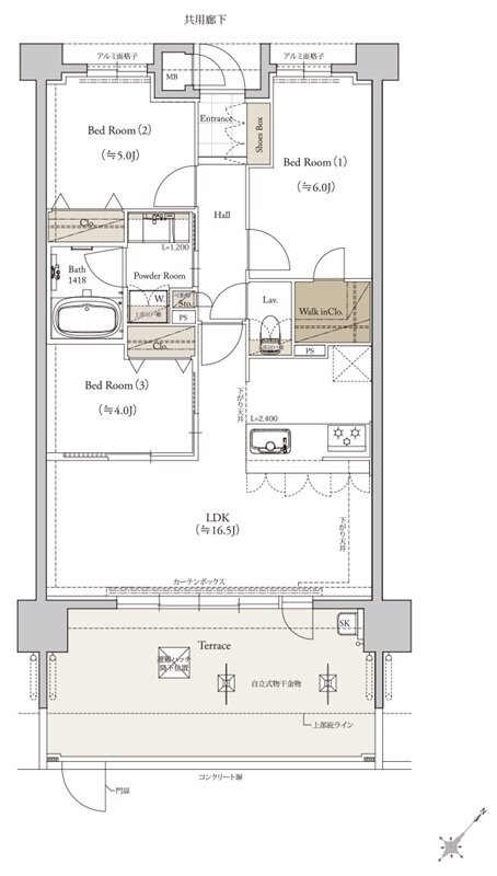 クラブスタイル桜並木駅ルクス 間取り Ftタイプ