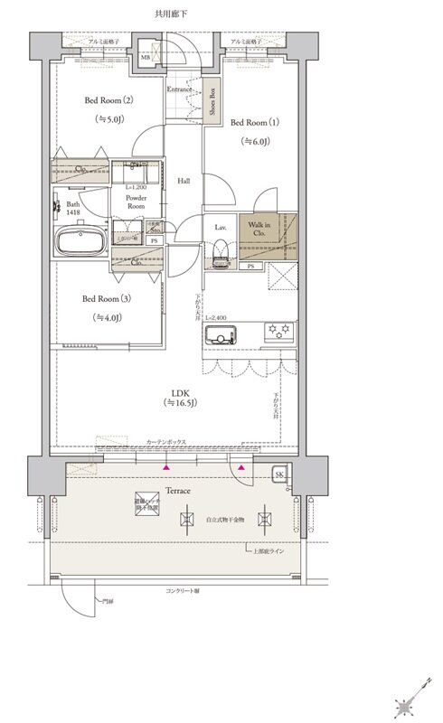クラブスタイル桜並木駅ルクス 間取り Ftタイプ