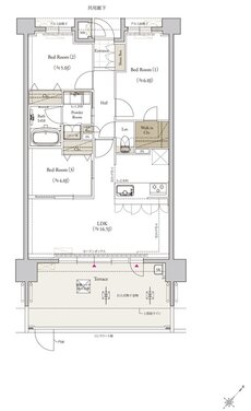 クラブスタイル桜並木駅ルクス 間取り Ftタイプ