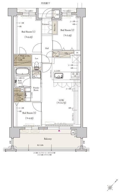 クラブスタイル桜並木駅ルクス 間取り Gタイプ