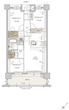 クラブスタイル桜並木駅ルクス 間取り Gタイプ