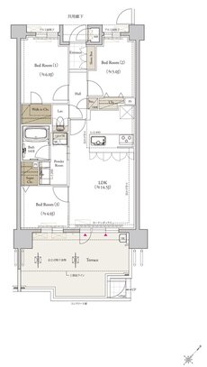 クラブスタイル桜並木駅ルクス 間取り Gtタイプ