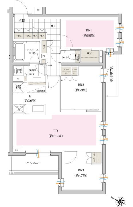 イノバス石神井公園 間取り Dタイプ