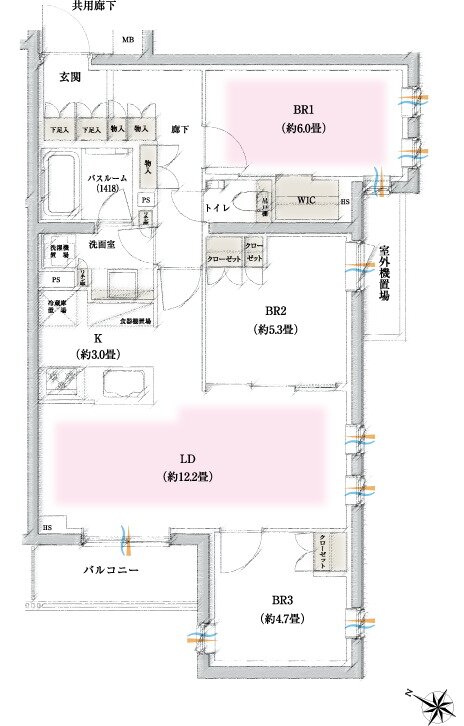イノバス石神井公園 間取り Dタイプ