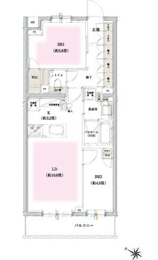 イノバス石神井公園 間取り Bタイプ