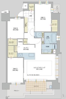 ロイヤルガーデン老松町弐番館 間取り 81-C TYPE