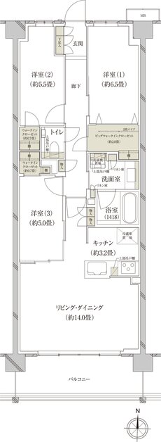 （仮称）上大岡プロジェクト 間取り A-E type
