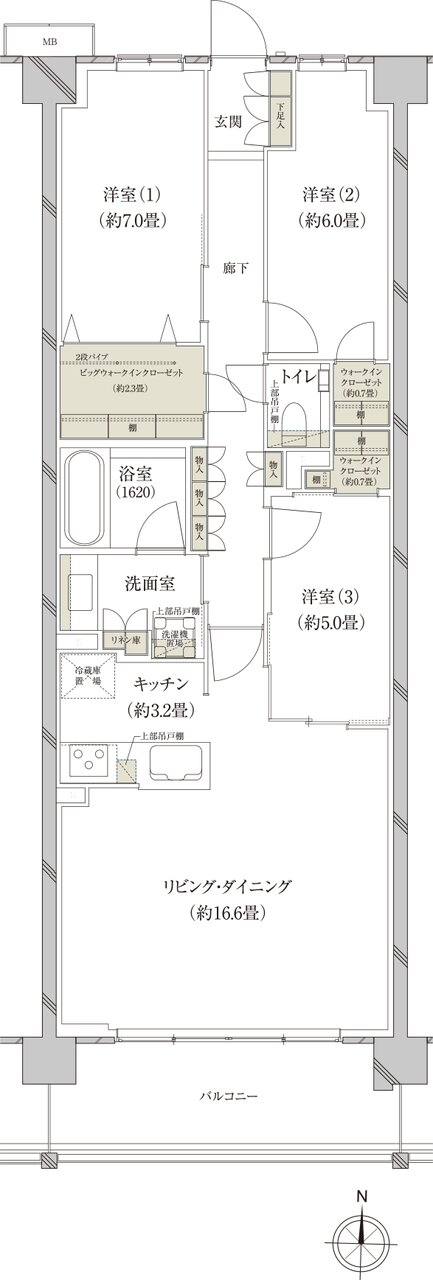 （仮称）上大岡プロジェクト 間取り A-J type