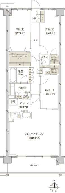 （仮称）上大岡プロジェクト 間取り A-J type