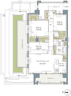 プラウド成城コート 間取り C2 type