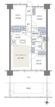 ビアレ北浦和 間取り Lg type