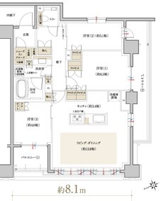 クレヴィア浜田山 間取り H type