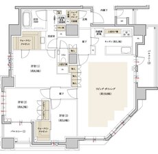 クレヴィア浜田山 間取り K type