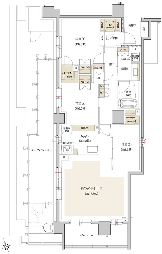 クレヴィア浜田山 間取り Jr type