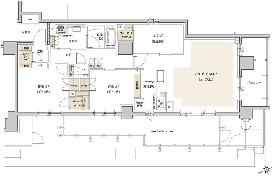 クレヴィア浜田山 間取り Jr type