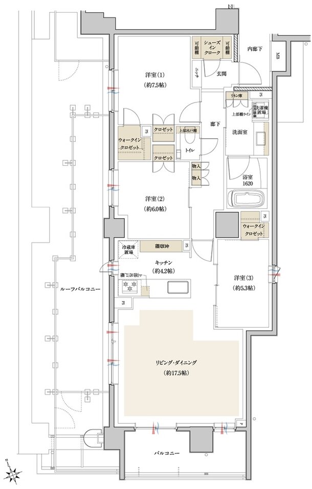 クレヴィア浜田山 間取り Jr type