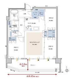 クレヴィア鶴見花月園公園 間取り D type