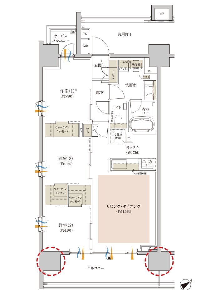 クレヴィア江古田 間取り A type