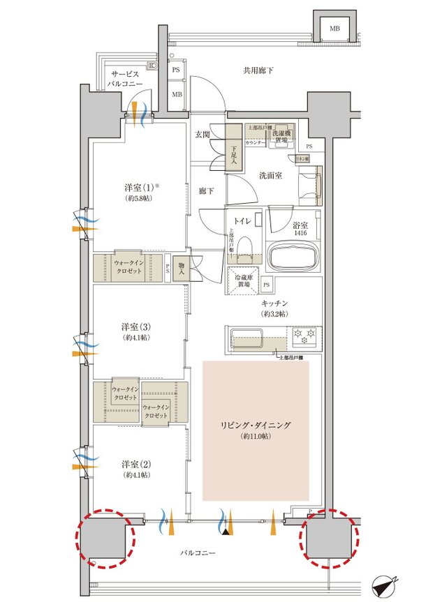 クレヴィア江古田 間取り A type