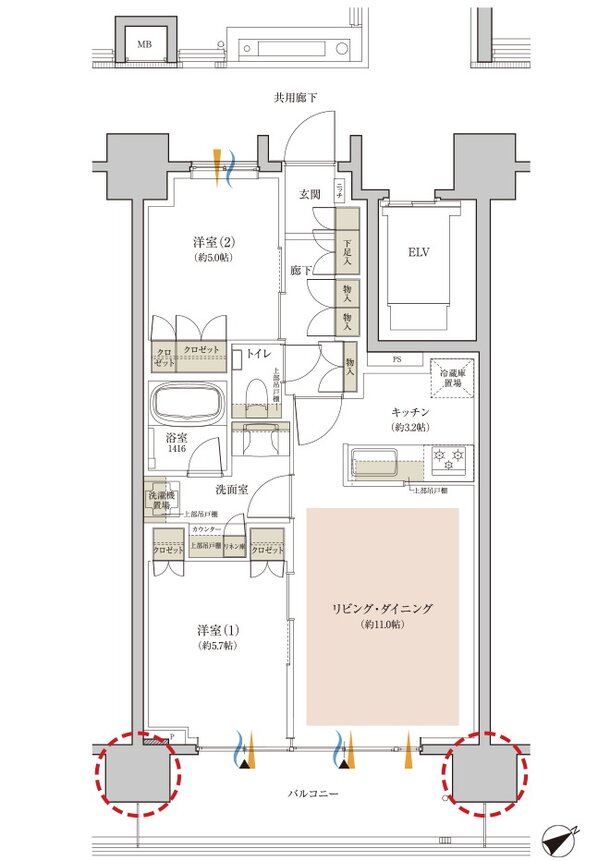 クレヴィア江古田 間取り B type