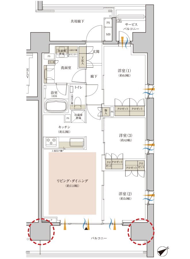 クレヴィア江古田 間取り C type