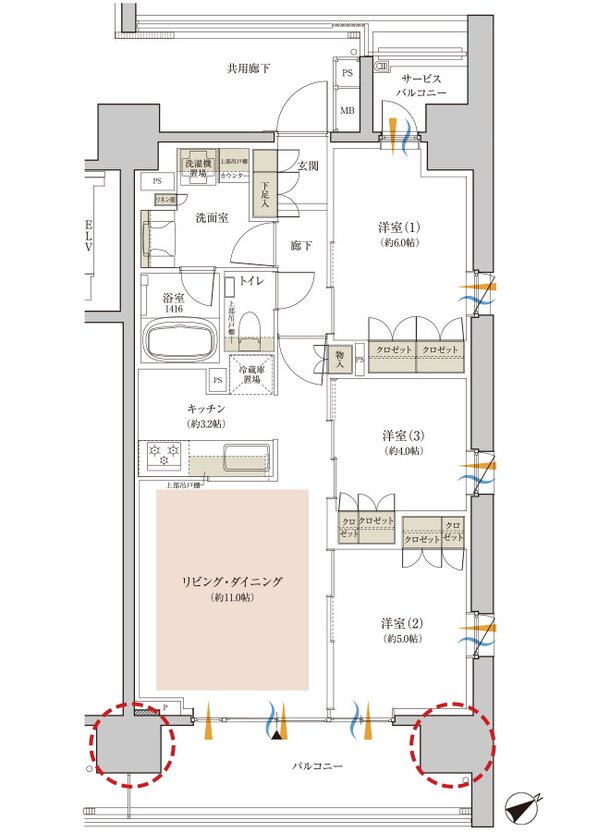クレヴィア江古田 間取り C type