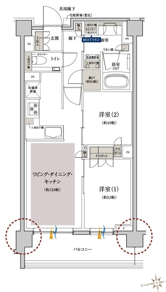 クレヴィア杉並西荻窪 間取り C type