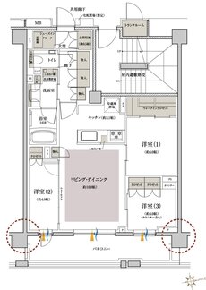クレヴィア杉並西荻窪 間取り E type