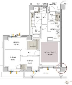 クレヴィア杉並西荻窪 間取り J type