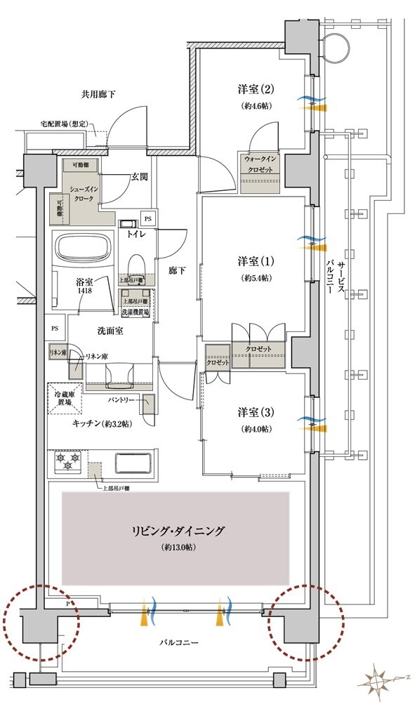 クレヴィア杉並西荻窪 間取り L type