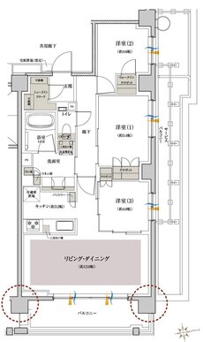クレヴィア杉並西荻窪 間取り L type