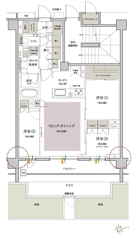 クレヴィア杉並西荻窪 間取り Eg type