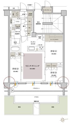 クレヴィア杉並西荻窪 間取り Eg type