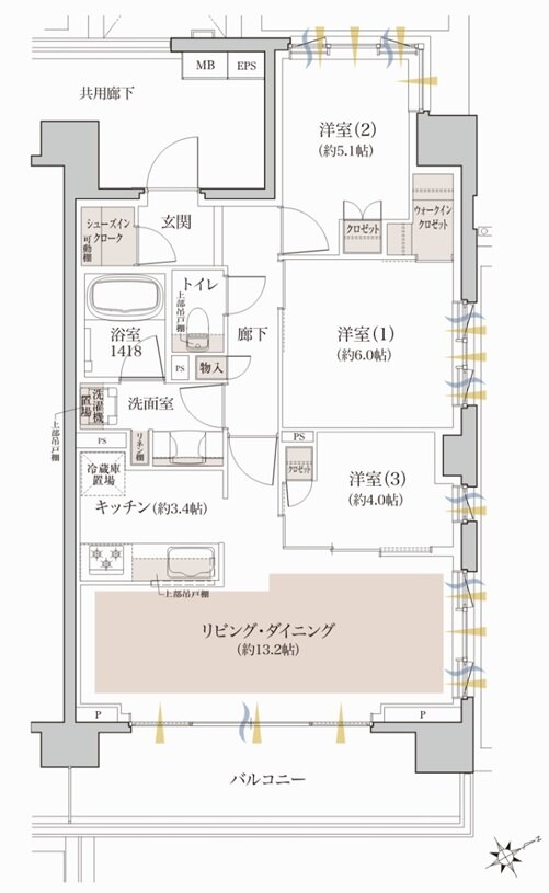 クレヴィア和光 間取り A TYPE