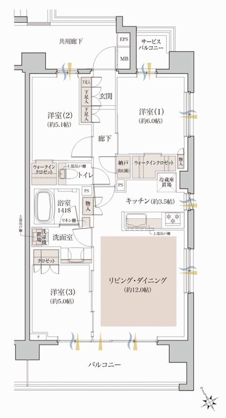 クレヴィア和光 間取り D TYPE