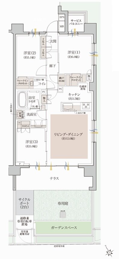 クレヴィア和光 間取り Dg TYPE