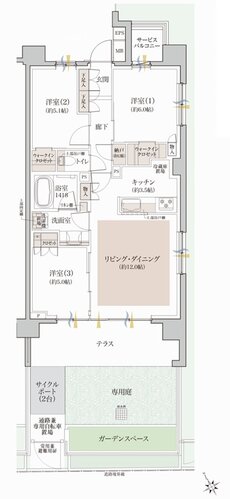 クレヴィア和光 間取り Dg TYPE