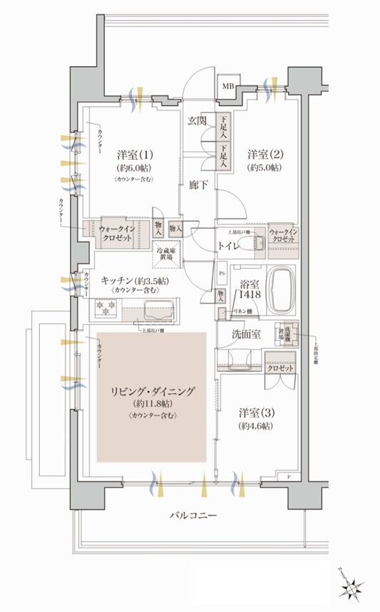 クレヴィア和光 間取り J TYPE