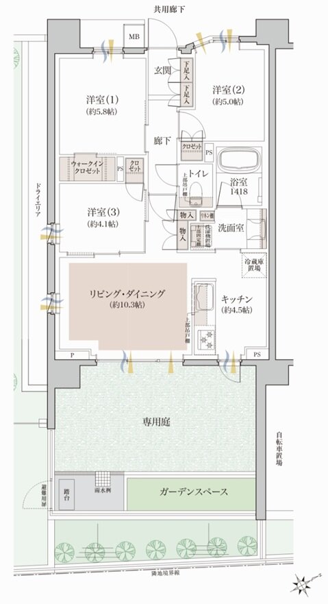 クレヴィア和光 間取り Cg TYPE