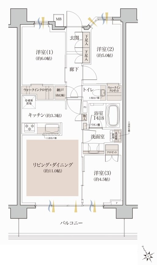 クレヴィア和光 間取り E TYPE