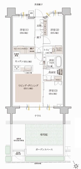 クレヴィア和光 間取り Eg TYPE