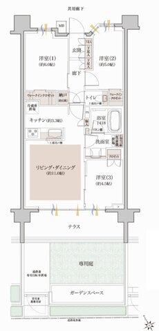 クレヴィア和光 間取り Eg TYPE