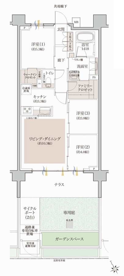 クレヴィア和光 間取り Fg TYPE