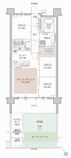 クレヴィア和光 間取り Fg TYPE